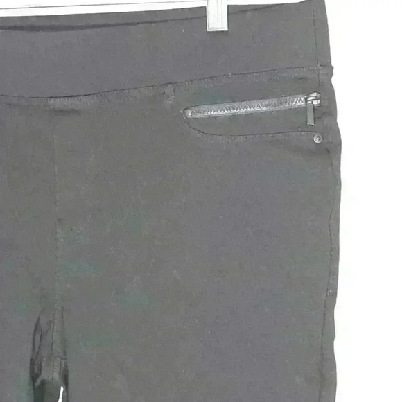 DKNY Jeans Black Knit Pull On Pants Size L #92 - Picture 4 of 6